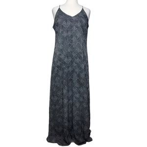 OLD NAVY Dress Maxi Sleeveless V Neck Triangle Dot